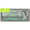 Image 1 : 1954 MODIFIED PORTRAIT  ASTERISK ISSUE CANADIAN $1