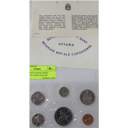 1971 CANADIAN PROOF WITH BRITISH COLUMBIA DOLLAR