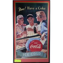 "HAVE A COKE" PICTURE 25.5"X15"