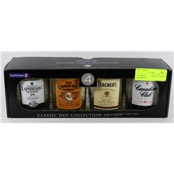NEW PACK OF 4 WHISKEY TUMBLER GLASSES INCL.