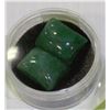 Image 1 : #8-NATURAL EMERALD STONES 2 PCS 35CT