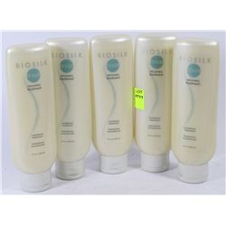 5 BOTTLES OF BIOSILK RECOVERY TREATMENT 150ML