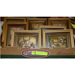 FLAT OF LITTLE WOMEN AND MICE 3D DECOUPAGE ART