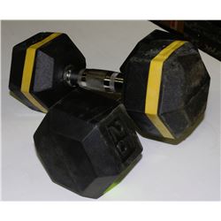 2-25LB DUMBELLS