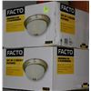 Image 1 : SET OF 2 FATCO CEILING LIGHTS - SATIN PLATINUM