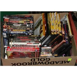BOX W/OVER 90 DVD MOVIES