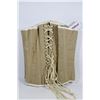 Image 1 : 32" JUTE STEEL-BONED CORSET, ZIPPERED FRONT