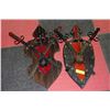 Image 1 : 2 MEDIEVAL STYLE DECORATIVE WEAPON PLAQUES WITH