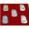 Image 1 : 5PC ELECTROPLATED YEAR OF THE RABBIT COIN SET