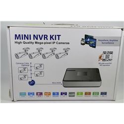 MINI NVR KIT WITH 4 SECURITY CAMERAS NEW IN BOX