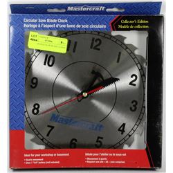 MASTERCRAFT SAW BLADE CLOCK
