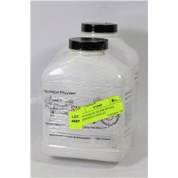 2 BOTTLES OF 180 PER BOTTLE EMERGENCY FOOD X2