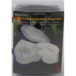 NEW 6 LED ILLUMINATED JEWELLERS LOUPE