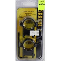 NEW BURRIS SCOPE MOUNT CUSTOM STEEL RINGS