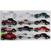 Image 1 : TRAY OF 10 ASSORTED METAL CARS W/PULL BACK ACTION