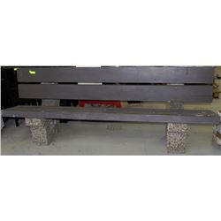 WOOD & CONCRETE PARK BENCH