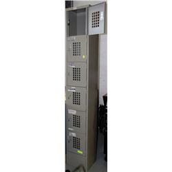 6 UPRIGHT ADJOINING LOCKERS