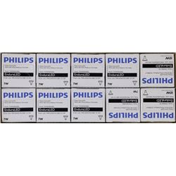 BOX OF PHILLIPS 7W LED BULBS