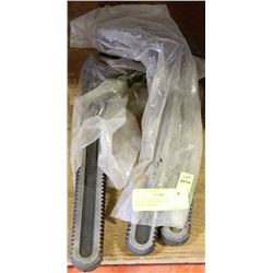 LOT OF 3 RIGID PIPE JAW REPLACEMENTS