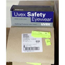 CASE OF 10 UVEX SAFETY GLASSES