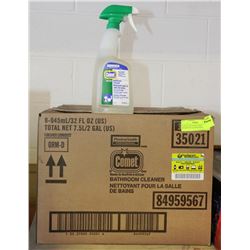 CASE OF 8 BOTTLES COMET BATHROOM CLEANER 945ML