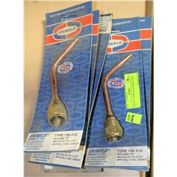 LOT OF 7 UNIWELD WELDING TIPS