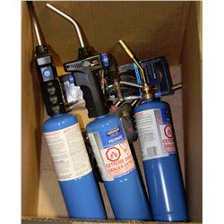 BOX OF BUTANE TORCHES