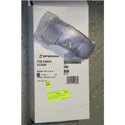 CASE OF 10 POLY SAFE CLEAR SAFETY GLASSES