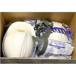 BOX OF NEW HARD HATS