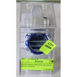 MENS OMAX DIGITAL WATCH - WHITE STRAP