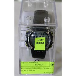 MENS OMAX DIGITAL WATCH - BLACK STRAP