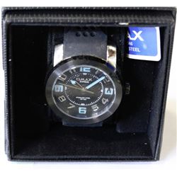 MENS OMAX WATCH - BLACK STRAP