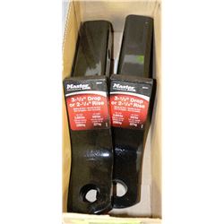 LOT OF 2 MASTERLOCK 3 1/2 DROP OR 2 1/4 RISE HITCH