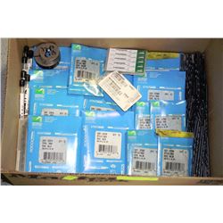 1 BOX OF ASSORTED DRILL BITS