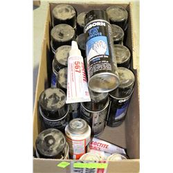 BOX OF DYE PENETRANT, DYE CLEANER,