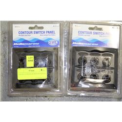LOT OF 2 CONTOUR SWITCH PANELS