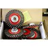 Image 1 : BOX OF 6-4"X.020 ST 5/8 WIRE BRUSH DISCS