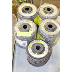 LOT OF 46 KLINGSPUR ABRASIVE DISCS 4 1/2 X 7/8