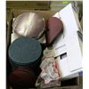 Image 1 : 1 BOX OF ASSORTED NORTON SANDING & ABRASIVE DISCS
