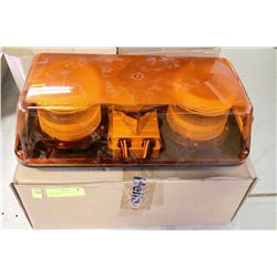 STROBE MINI LIGHTBAR 12-24V FIXED AMBER
