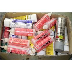 BOX OF LEAK DETECTIVE COMPOUND, GALVANIZING