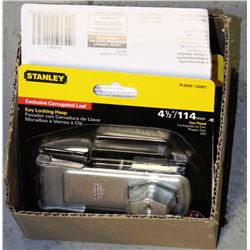 BOX OF 5 STANLEY KEY LOCKING HASP