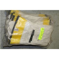 LOT OF 12 PROLINER LEATHER GLOVES