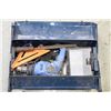 Image 1 : BLUE METAL TOOL BOX FULL OF TOOLS (POWER & HAND