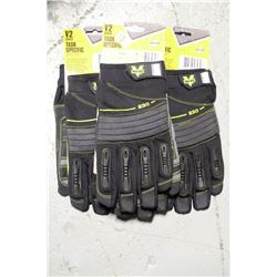 LOT OF 3 V2 TASK WORK GLOVES SIZE XL