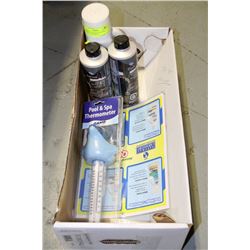 BOX OF SPA CHEMICALS ON CHOICE