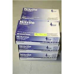 6 BOXES OF XL DISPOSABLE NITRILE GLOVES