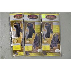 3 PAIRS OF GANDER GOLDEN PERFORMANCE SERIES