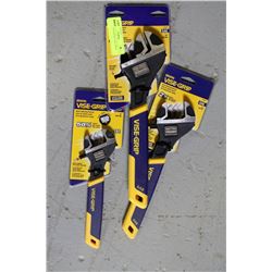 LOT OF 3 NEW IRWIN VISE GRIPS