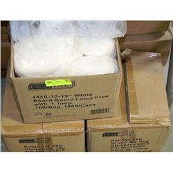 3 BOXES OF WHITE BEARD GUARDS LATEX FREE